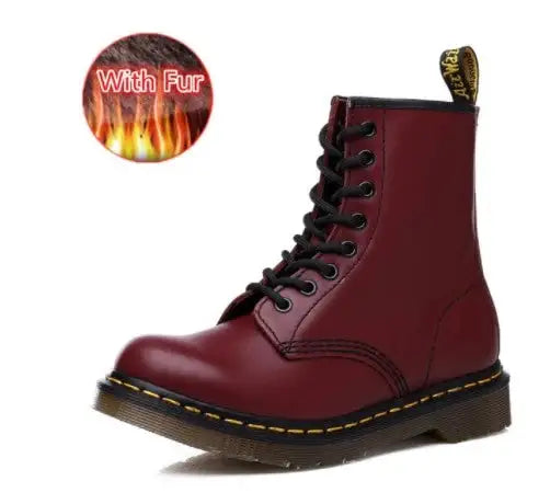 Leather Boots with Thick Soles - # GIAA73410002