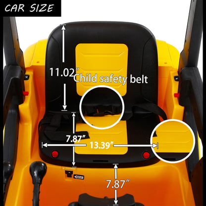 LED-Equipped Electric Forklift Toy with Battery-Powered Lifting Rod