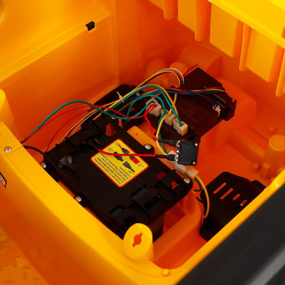 LED-Equipped Electric Forklift Toy with Battery-Powered Lifting Rod