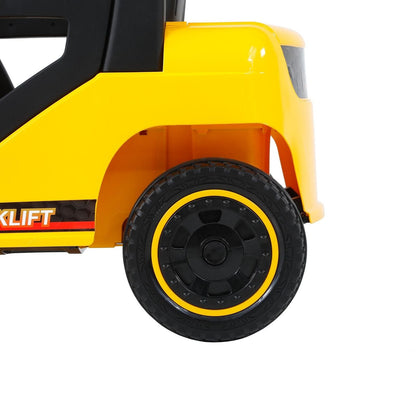 LED-Equipped Electric Forklift Toy with Battery-Powered Lifting Rod