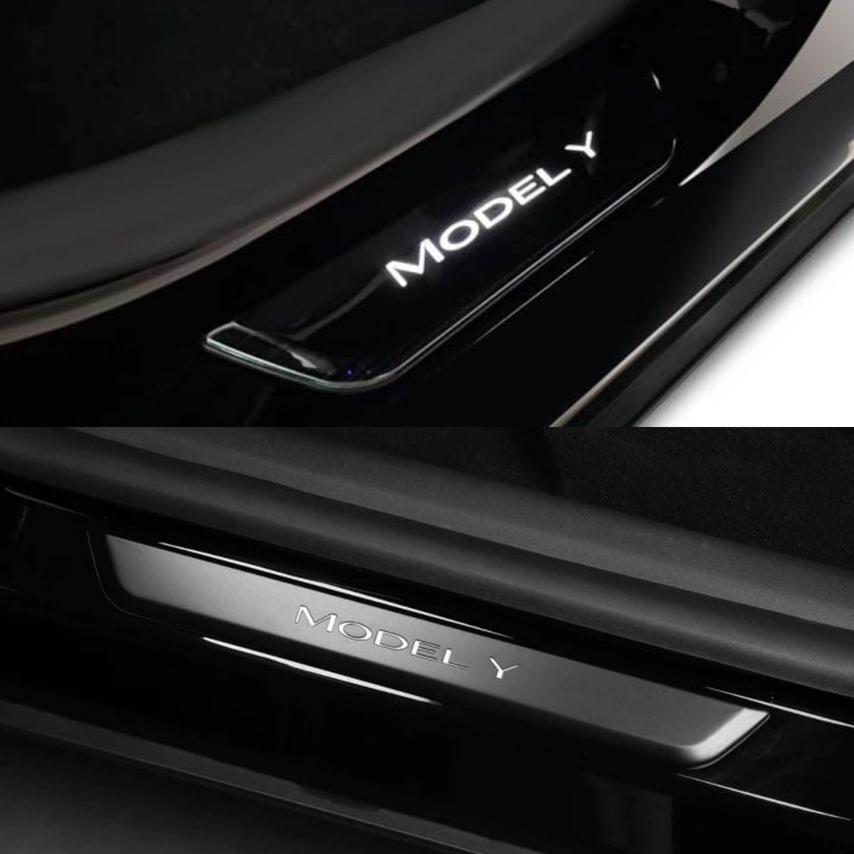 LED illuminated Welcome Pedal Door Sill Protector for Model Y / 3 | TESERY