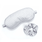 Lemon Lavender Five More Minutes Satin Sleep Eye Mask & Scrunchies Set - Lofted (Gray)