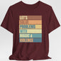 Let's Solve Problems With Magic & Violence Retro T-shirt