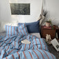 Liam Striped Bedding Set / Brown