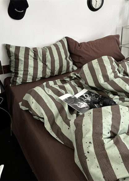 Liam Striped Bedding Set / Beige