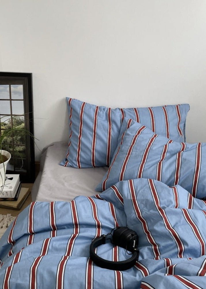 Liam Striped Bedding Set / Beige