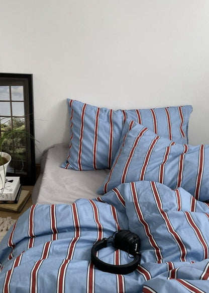Liam Striped Bedding Set / Green