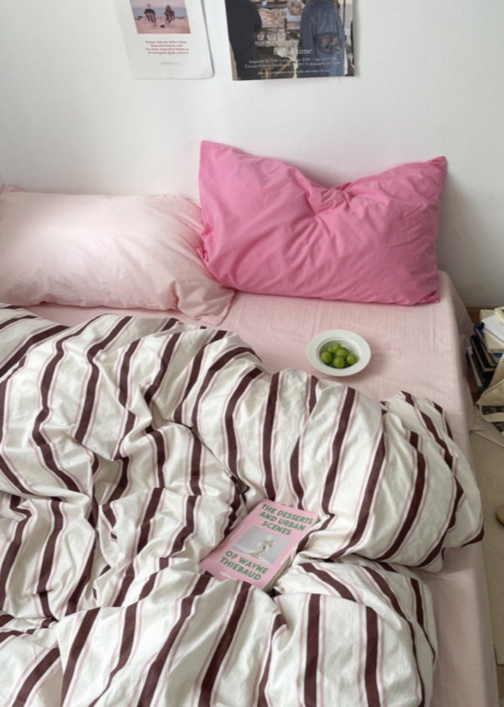 Liam Striped Bedding Set / Green