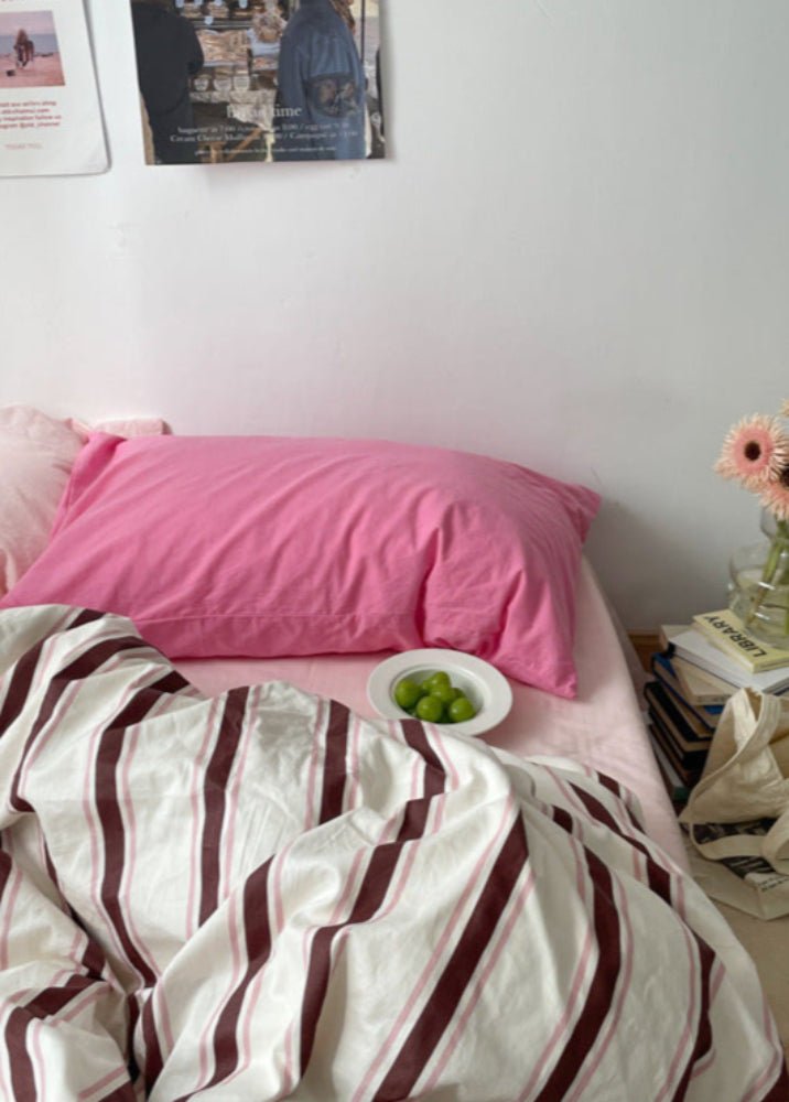 Liam Striped Bedding Set / Green