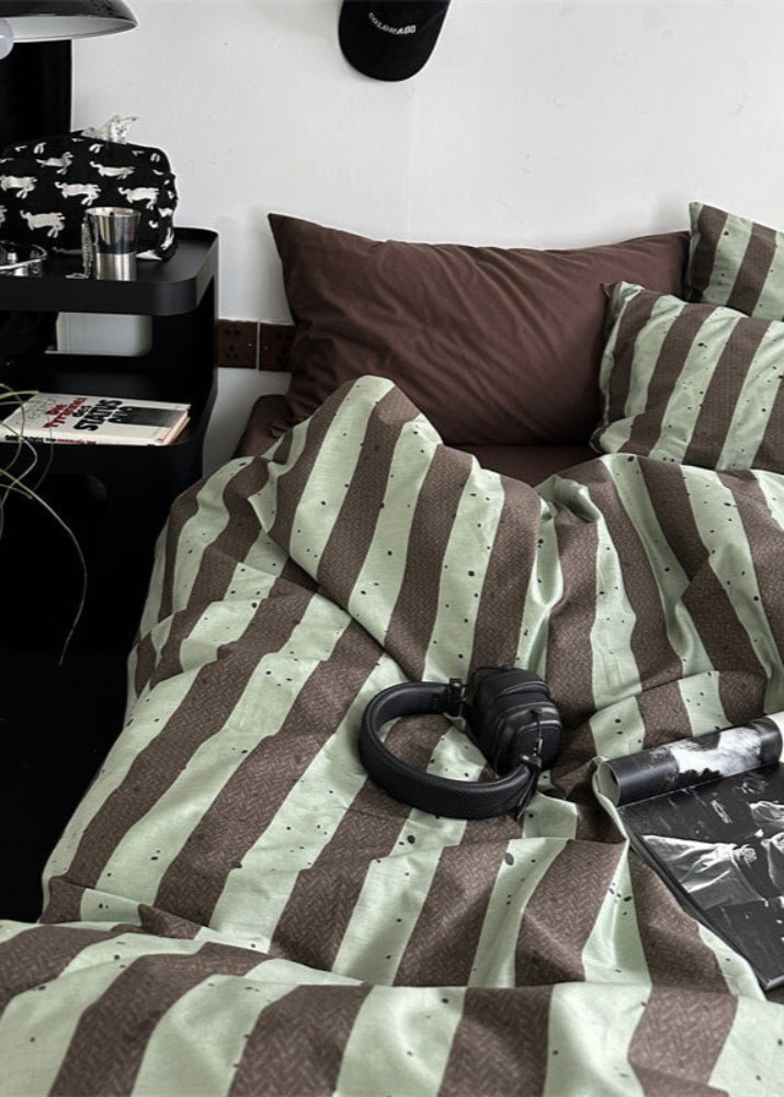 Liam Striped Bedding Set / Beige