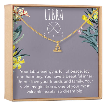 Libra Zodiac Gift Necklace