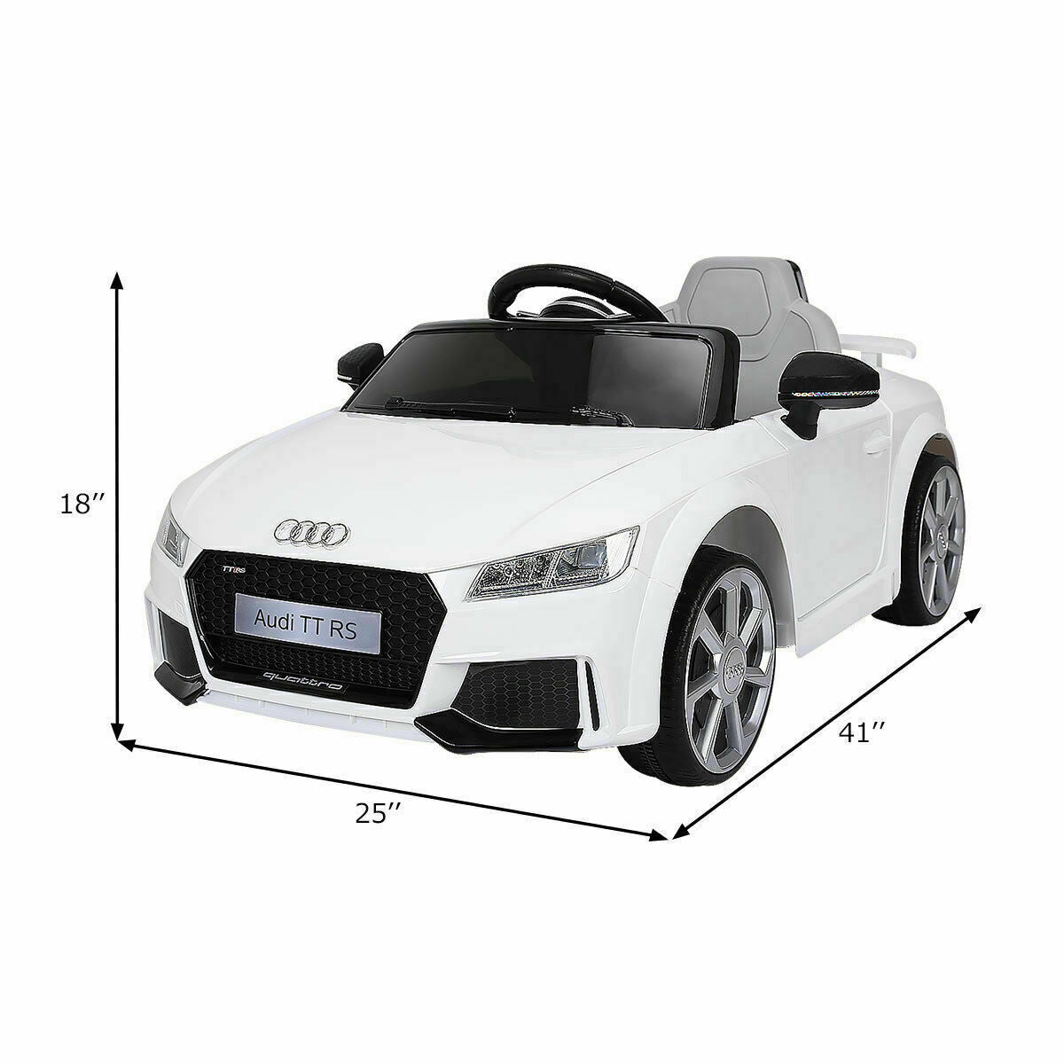 Licensed 12V Audi TT RS Electric Kids Ride On Car with Remote Control