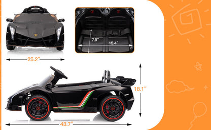 12V Remote Control Licensed Lamborghini Style Kids Electric Ride On Car Toy