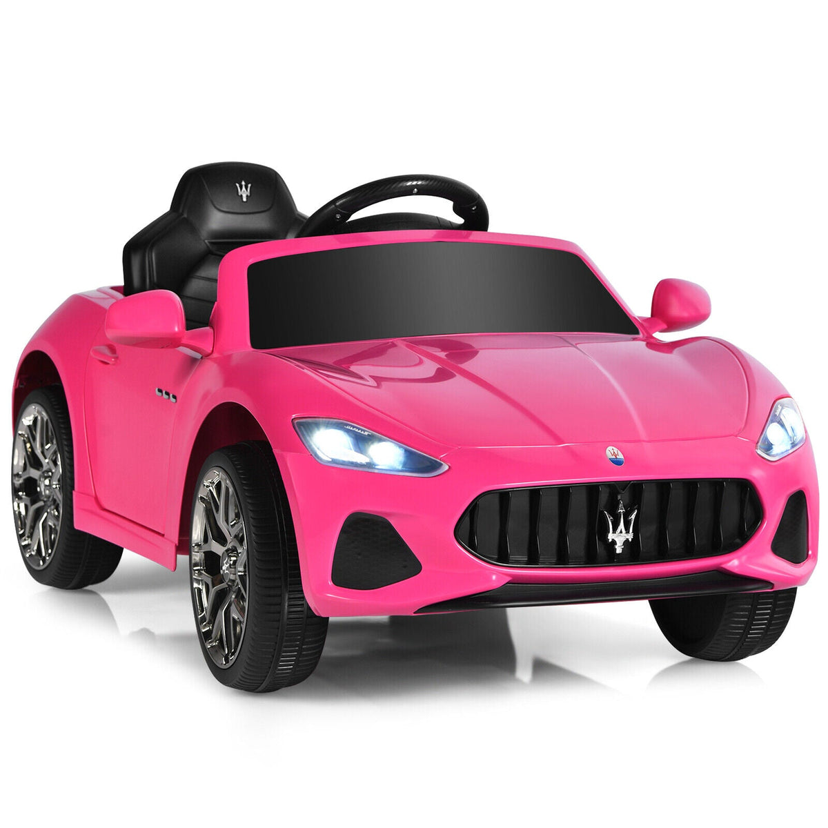 Licensed 12V Maserati GranCabrio Kids Ride-On Car with Lights and Remote Control