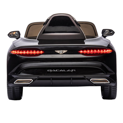 Licensed 2.4G Electric 12V 7A Kids Ride On Car with 3 Speeds - Bentley Black
