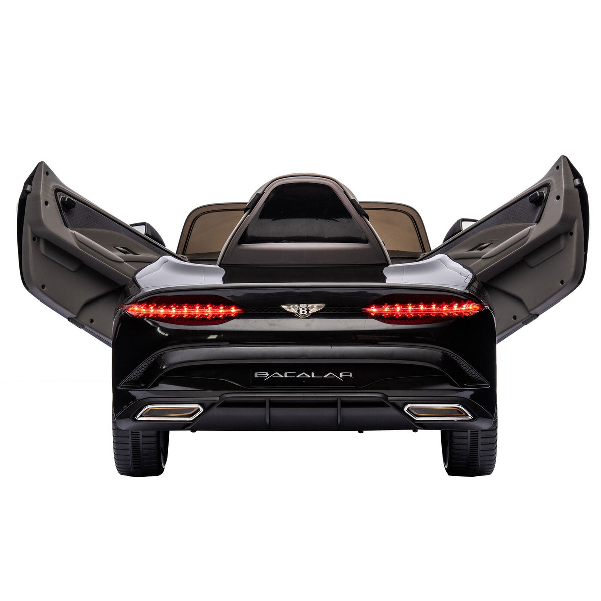 Licensed 2.4G Electric 12V 7A Kids Ride On Car with 3 Speeds - Bentley Black