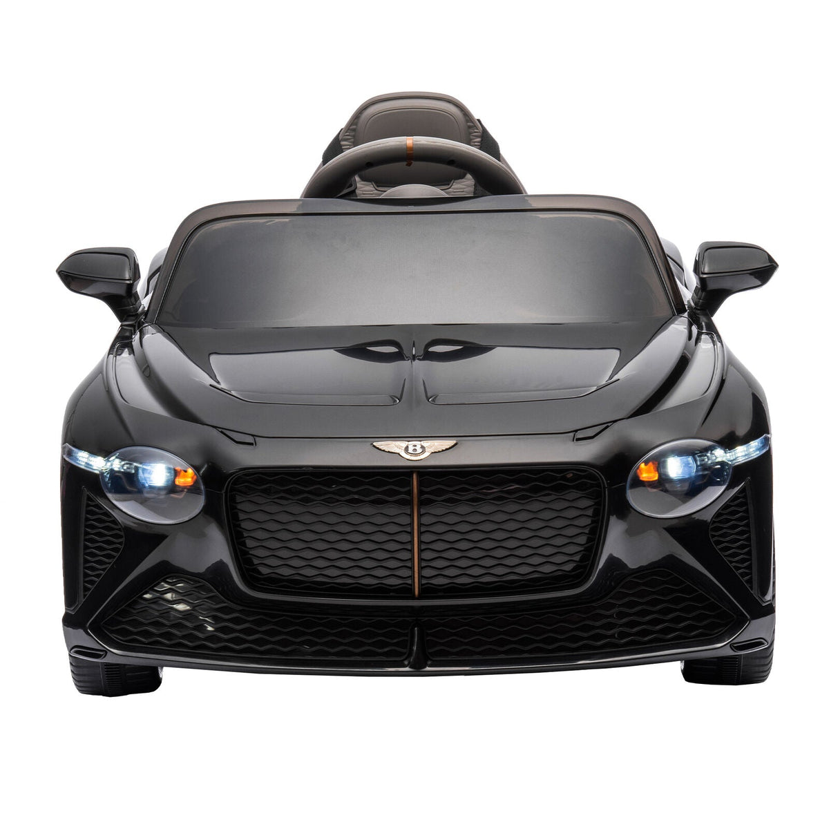Licensed 2.4G Electric 12V 7A Kids Ride On Car with 3 Speeds - Bentley Black