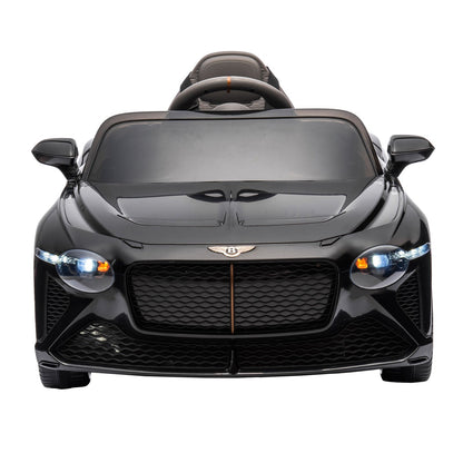 Licensed 2.4G Electric 12V 7A Kids Ride On Car with 3 Speeds - Bentley Black