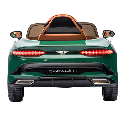 Licensed 2.4G Electric 12V Kids Ride On Car with 3 Speeds - Bentley Green
