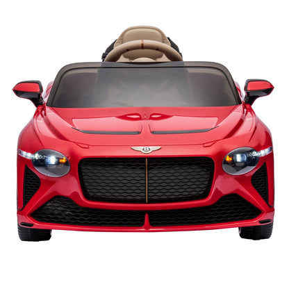 Licensed 2.4G Kids Ride On Car with 3 Speeds - Electric 12V Bentley Red