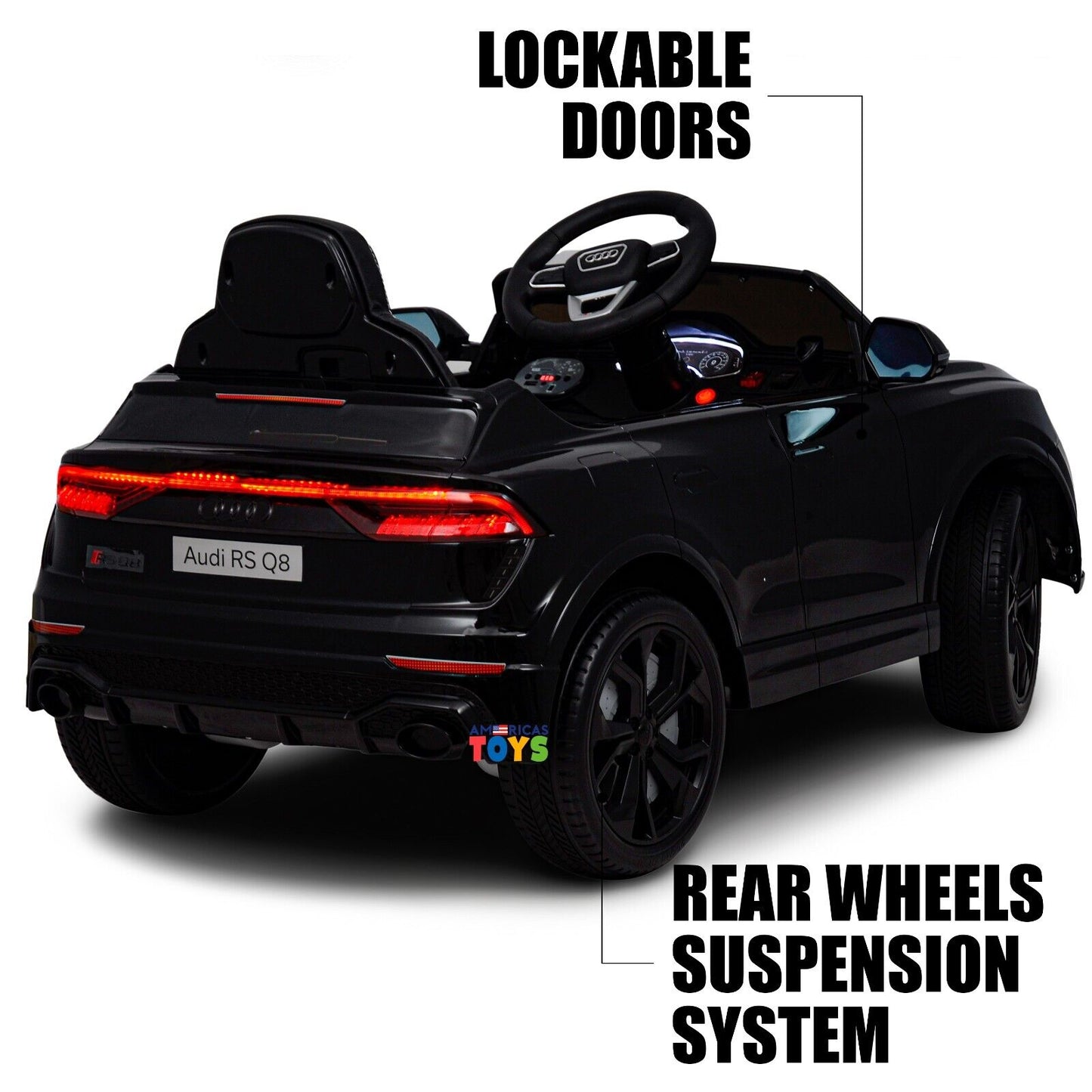 Licensed Audi 12V Electric Ride-On Car for Kids with Remote Control and MP3 Player - Available in Multiple Colors