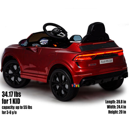 Licensed Audi 12V Electric Ride-On Car for Kids with Remote Control and MP3 Player - Available in Multiple Colors