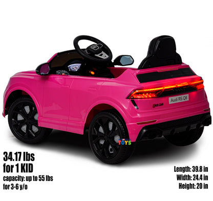 Licensed Audi 12V Electric Ride-On Car for Kids with Remote Control and MP3 Player - Available in Multiple Colors