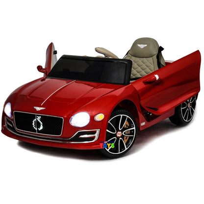 Licensed Bentley 12V Ride On Car with Radio, Remote Control, MP3 Player - Available in Multiple Colors for Kids