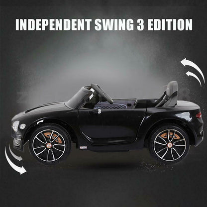 12V Bentley Style Kids Ride On Electric Toy Car with Remote Control and LED Lights
