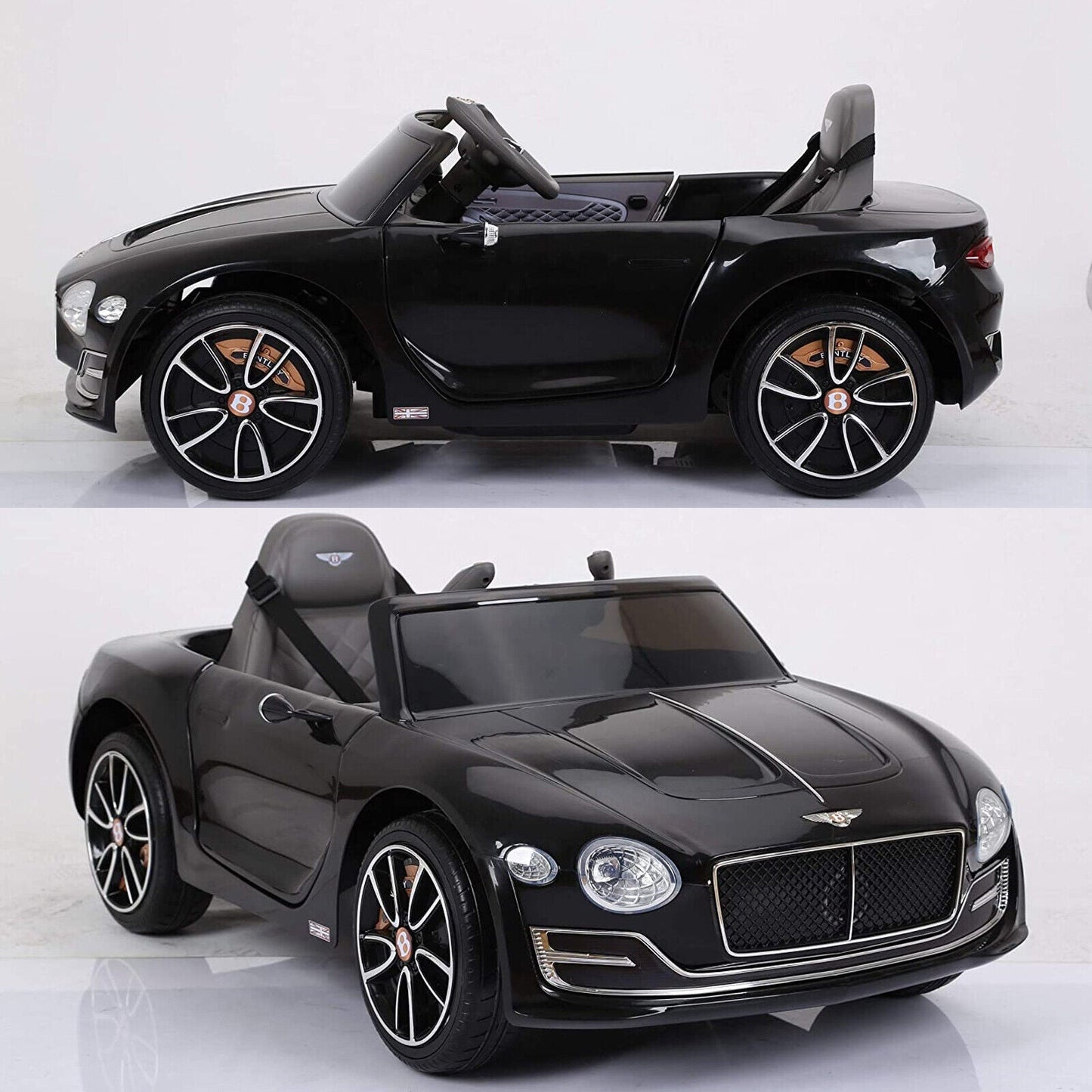Bentley Style 12V Electric Ride On Toy Car with Remote Control and LED Lights