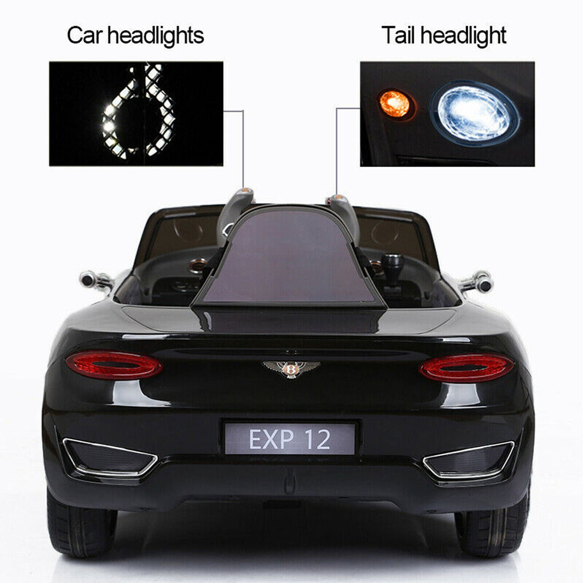 12V Licensed Bentley Electric Kids Ride On Car with Remote Control and LED Lights
