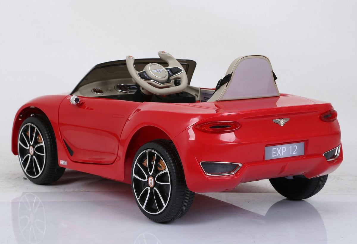 12V Electric Kids Ride On Car with LED Lights - Bentley EXP12 Inspired Design