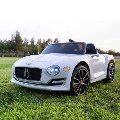Licensed Bentley Style 12V Electric Ride-On Car with Remote Control - Battery Powered