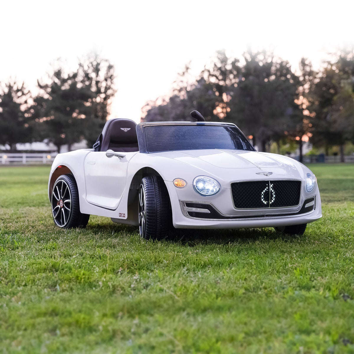 Licensed Bentley Style 12V Electric Ride On Car for Kids with LED Remote Control