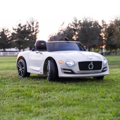 Licensed Bentley Style 12V Electric Ride On Car for Kids with LED Remote Control