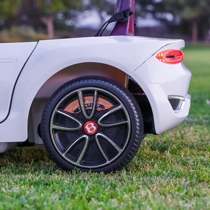 Licensed Bentley Style 12V Electric Ride On Car for Kids with LED Remote Control