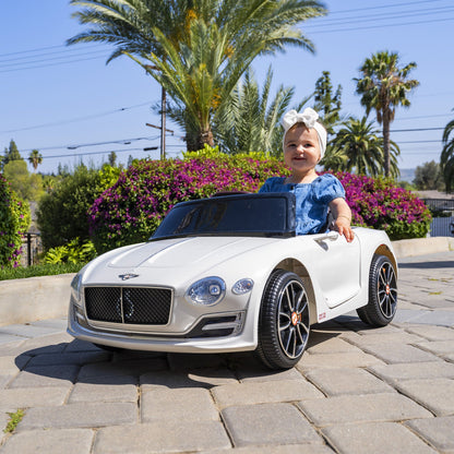 Licensed Bentley Style 12V Electric Ride-On Car with Remote Control - Battery Powered