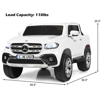 Licensed Benz Electric Ride-On Car for Kids - 2 Seater Toy Vehicle