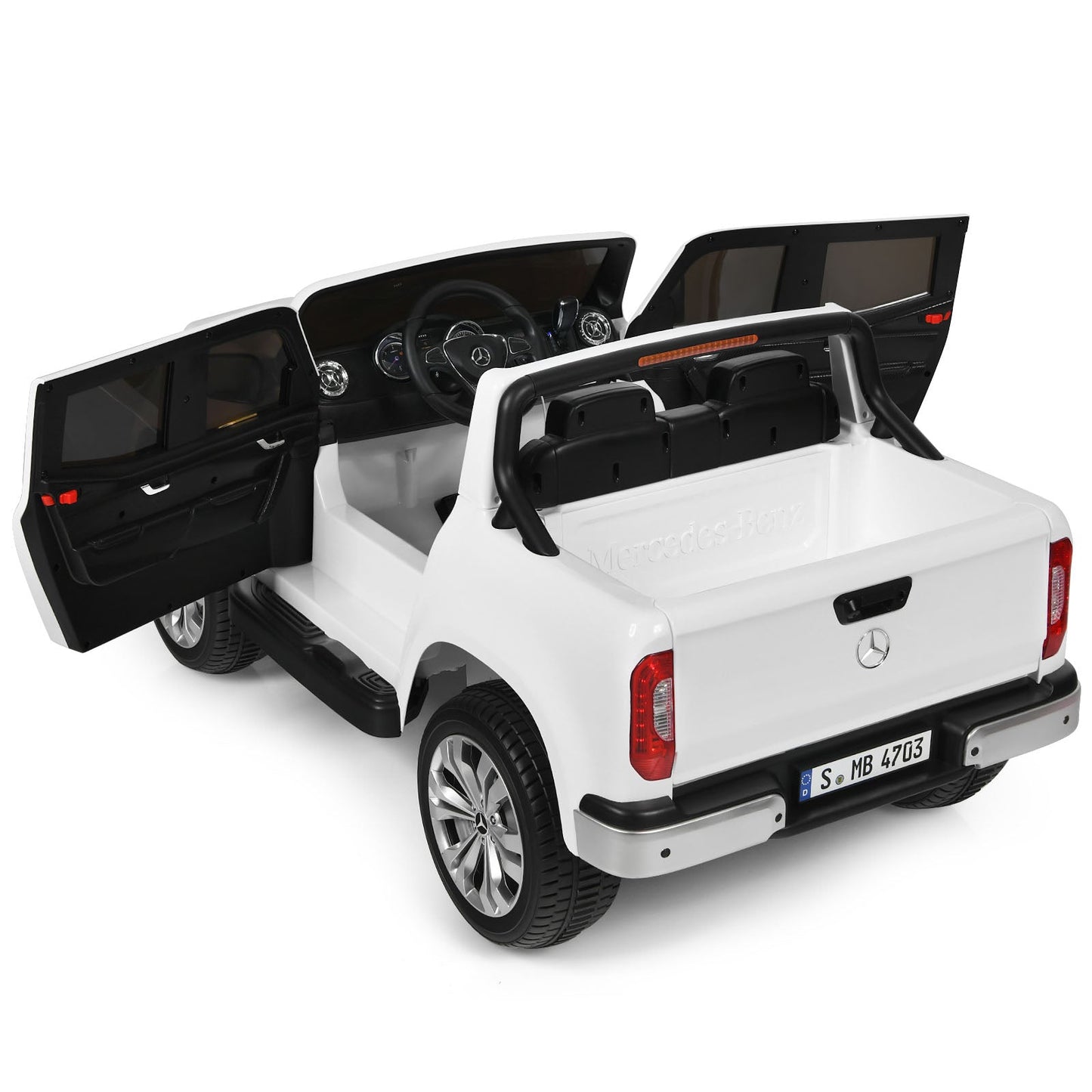 Licensed Benz Electric Ride-On Car for Kids - 2 Seater Toy Vehicle