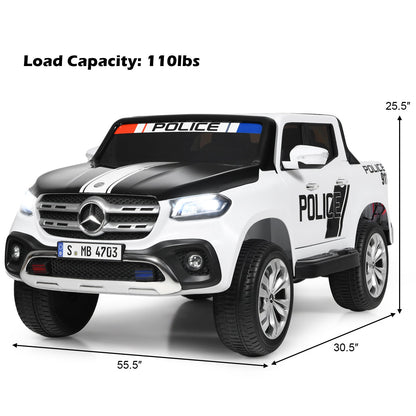Licensed Benz Electric Ride-On Car for Kids - 2 Seater Toy Vehicle