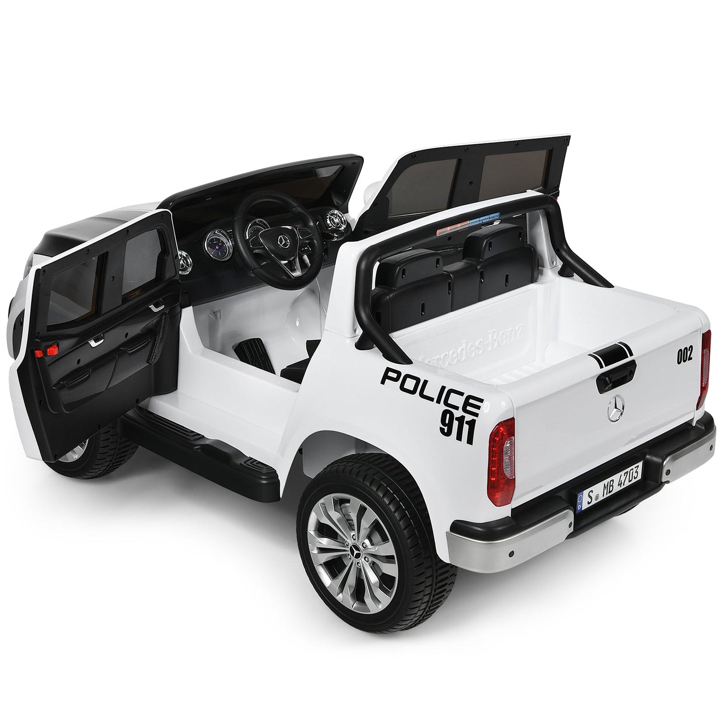 Licensed Benz Electric Ride-On Car for Kids - 2 Seater Toy Vehicle