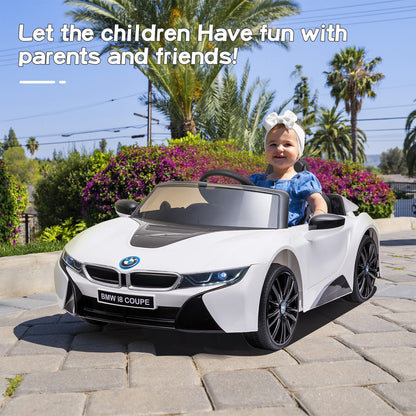 Licensed BMW I8 Electric Kids Ride-On Car with Remote Control - 12V Battery Powered
