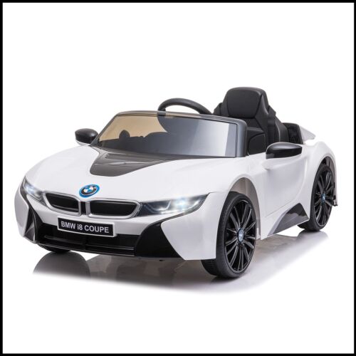 Licensed BMW I8 Electric Ride-On Car for Kids with MP3 and Remote Control - White