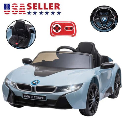Licensed BMW I8 Electric Ride-On Car for Kids with Remote Control - Blue