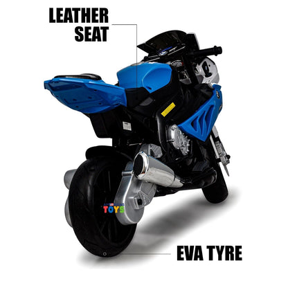 Licensed BMW Kids Motorcycle with MP3 Player and EVA Wheels - Available in Multiple Colors