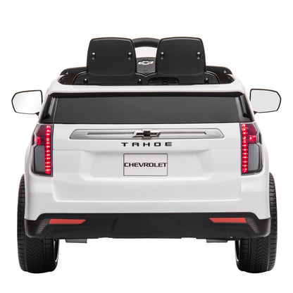 Licensed Chevrolet Silverado GMC 12V Ride-On Car Truck for Kids - White