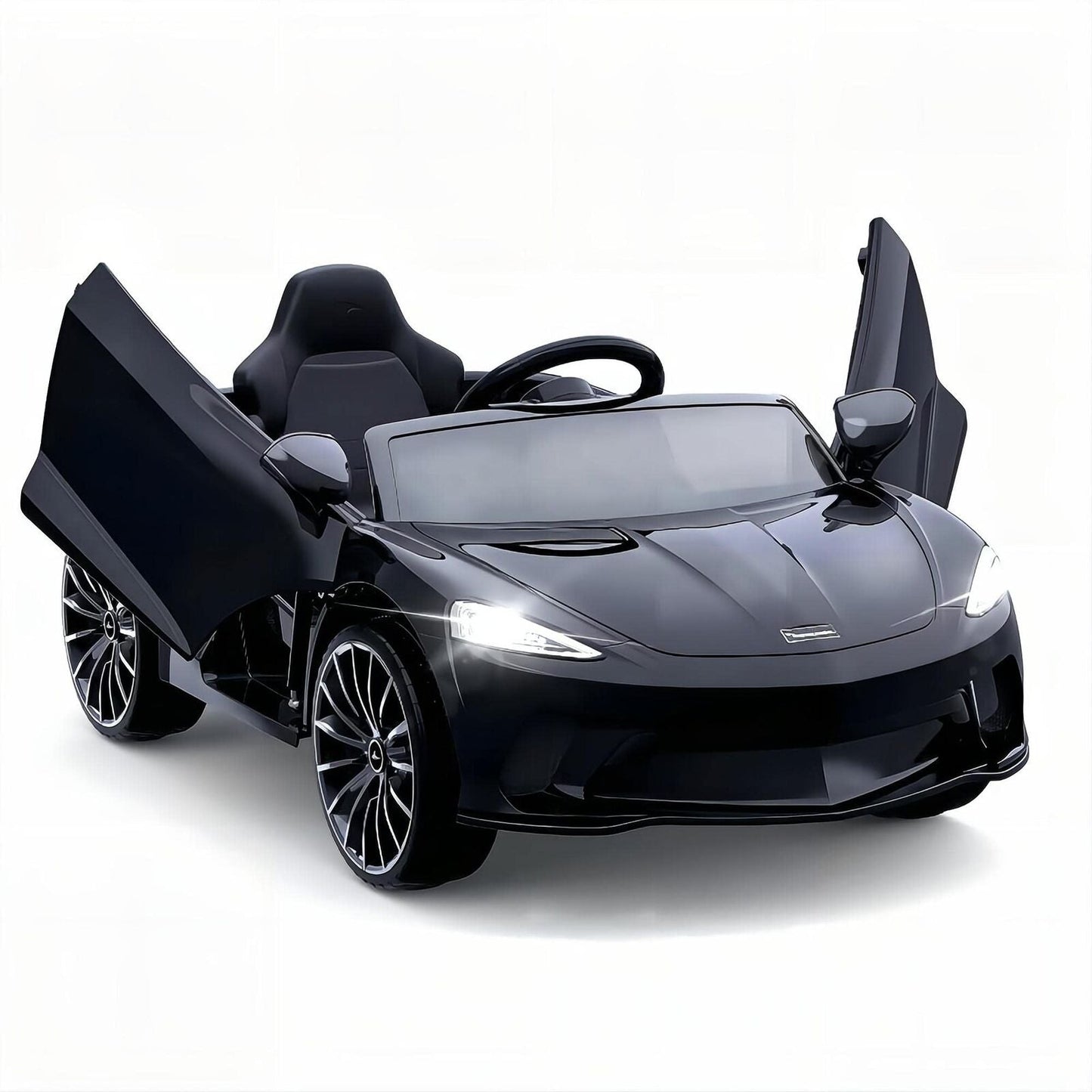 Licensed Electric Ride-On Toy Car for Kids with Remote Control and LED Headlights