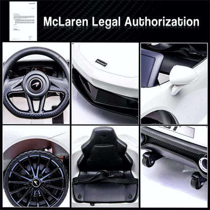 Licensed Electric Ride-On Toy Car for Kids with Remote Control and LED Headlights