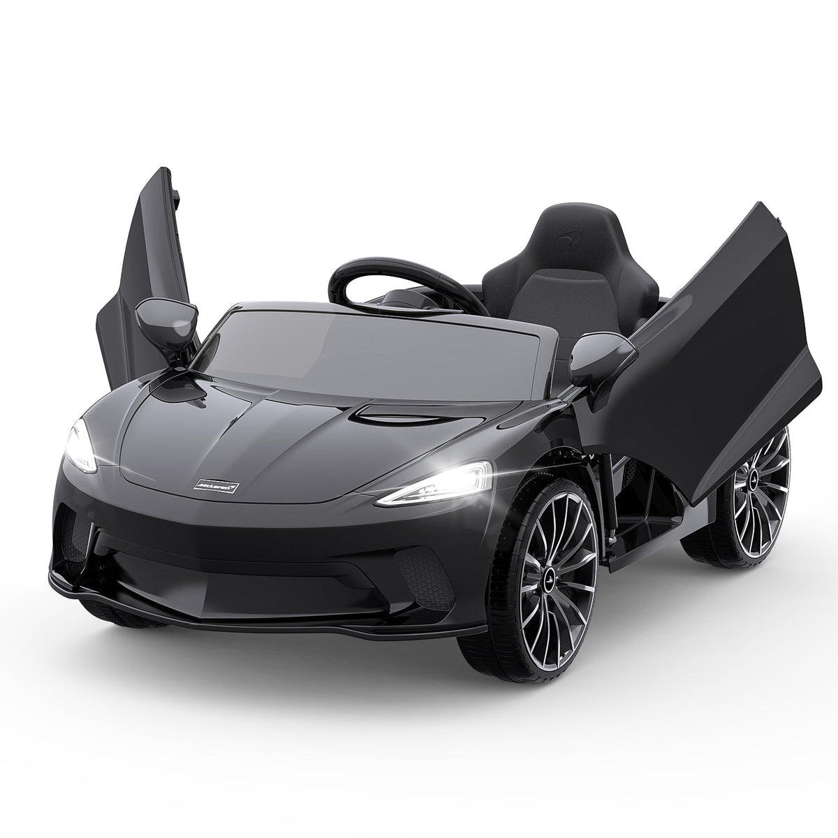 Licensed Electric Ride-On Toy Car for Kids with Remote Control and LED Headlights