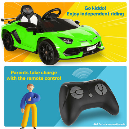 Licensed Lamborghini Electric Ride-On Car for Kids with Remote Control, MP3 and USB